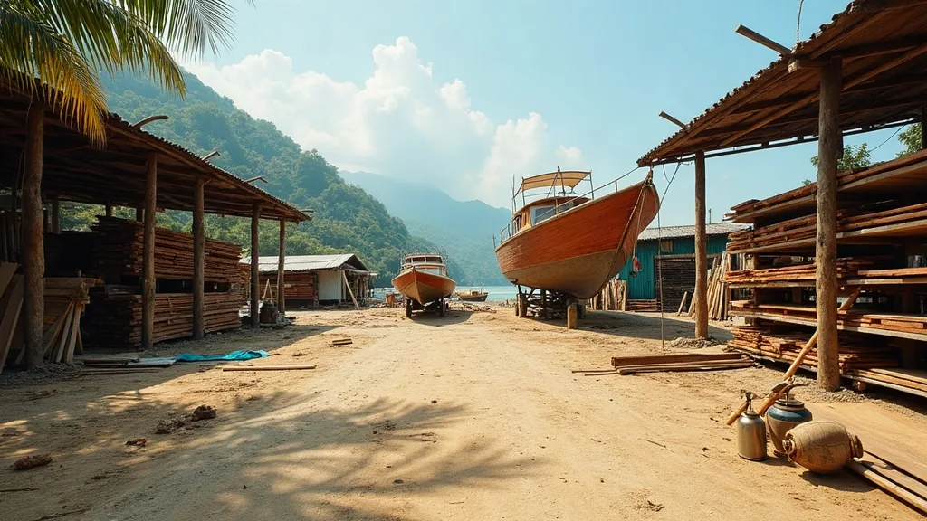 About Lombok Boat Builder — Lombok Boat Builder yard, West Nusa Tenggara