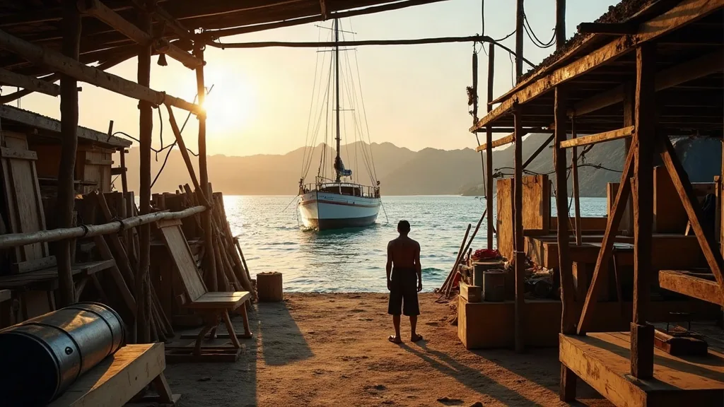 Build in Lombok, Cruise to Komodo: Planning the Delivery Passage — Lombok boatyard, West Nusa Tenggara