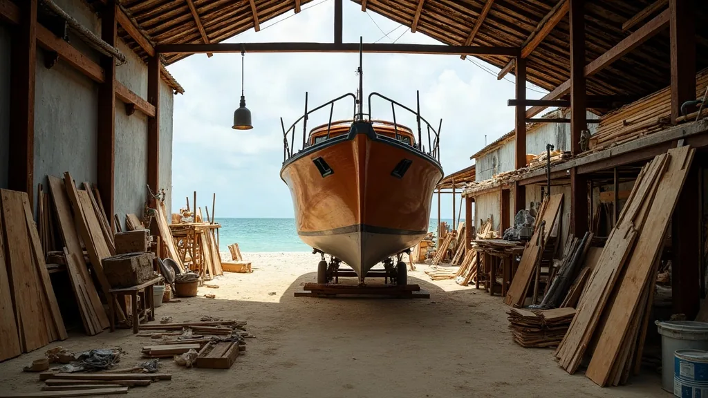 How Long Does a 20-Metre Boat Take to Build in Lombok? — Lombok boatyard, West Nusa Tenggara