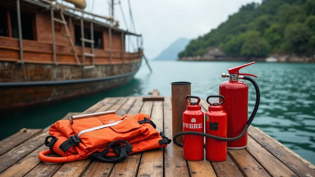 Mandatory Safety Equipment for a New Passenger Boat in NTB — Lombok boatyard, West Nusa Tenggara