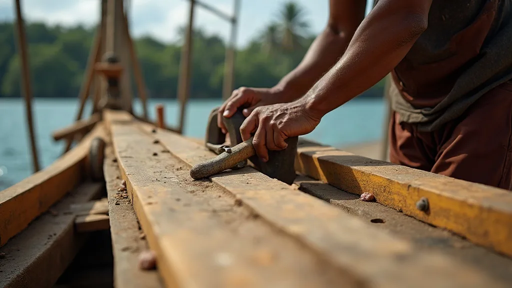 Wooden Boat Build in Lombok — Ulin, Bengkirai and Teak — Lombok Boat Builder yard, West Nusa Tenggara