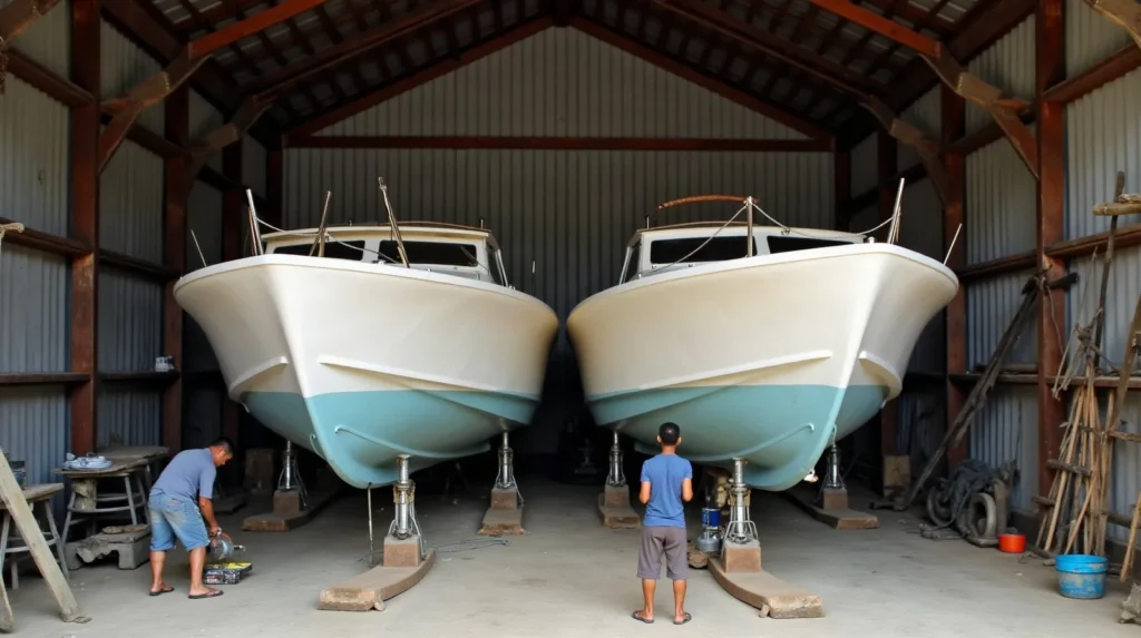 Building a Small Power Catamaran in Lombok: Beam, Draft and Slipway Limits